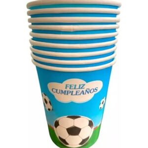 Vaso futbol 10 unidades