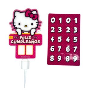 Vela cumpleaños hello kitty