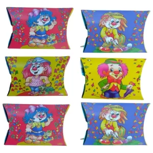 6 cajitas sorpresa cotillón retro vintage ochentero