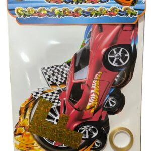 Guirnalda feliz 3D cumpleaños hot wheels