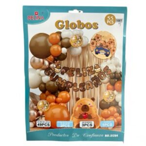 Set Decoración Completa Cumpleaños Capibara Capybara