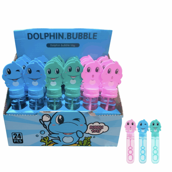 Sorpresas Niños Cumpleaños 24 Burbujas delfín 13 Cm