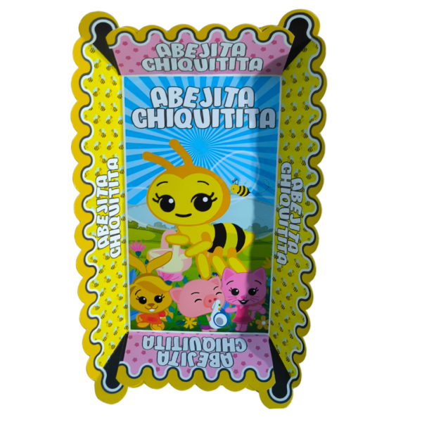 Pack 6 Bandejas Decorativas Cumpleaños Abejita Plim Plim