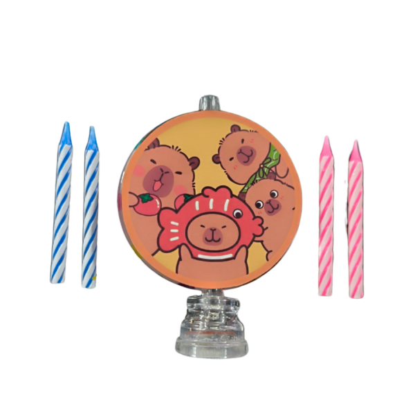 Vela Luminosa De Cumpleaños Capibara Capybara