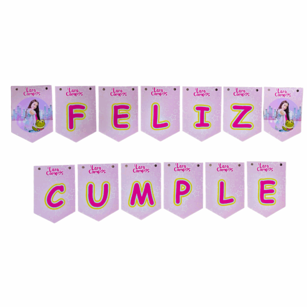 Guirnalda Feliz Cumpleaños Lara Campos La ranita rene