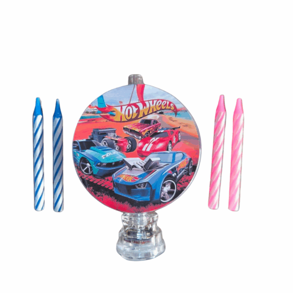 Vela De Cumpleaños Luminosa Hot Wheels