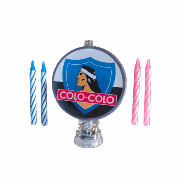 Vela De Cumpleaños Luminosa Colo Colo