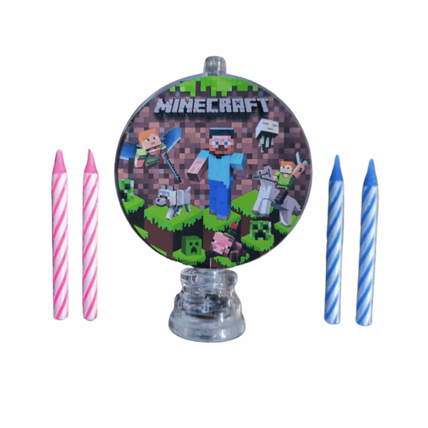 Vela Luminosa Cumpleaños Minecraft Cotillón