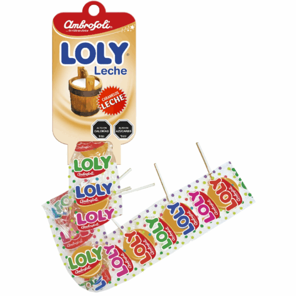 Paleta Loly Dulce Caramelo Ambrosoli ( 10 Unidades )