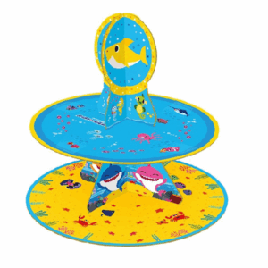 Porta Cupcakes Cotillón Baby Shark Cumpleaños