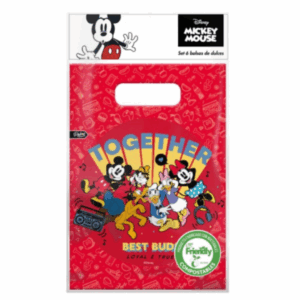 Set Bolsas Dulceras Cumpleaños Mickey Mouse X 6 Unidades