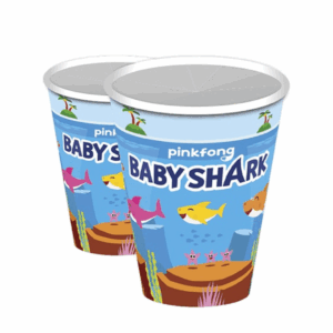 Pack 6 Vasos Cumpleaños Baby Shark