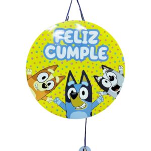 Piñata Cumpleaños Plana 3d Bluey