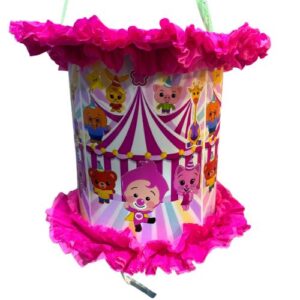 Piñata Cumpleaños Payaso Plim Plim Rosada