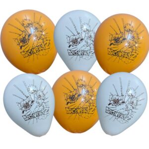 Set 12 Globos De Cumpleaños Látex Dragon Ball Z