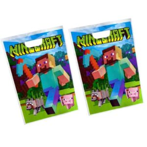 Pack 10 Bolsitas Dulceras De Cumpleaños Minecraft