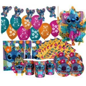 Cotillón Stitch Caja Cumpleaños Full Decoración 20 Personas