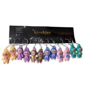 Pack 12 Llaveros Colgantes De Goma Labubu Sorpresas