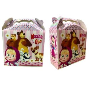 Masha Y El Oso Pack 10 Cajitas De Sorpresa Cumpleaños