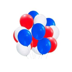 Pack 25 Globos Látex Tricolor Fiestas Patrias