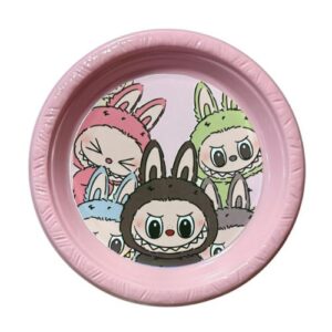 Pack 6 Platos Cumpleaños Labubu Cotillón