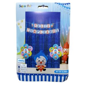 Decoracion cumpleaños Plim plim 17 pzc