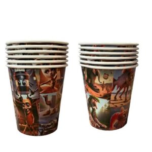 Pack 6 Vasos Cotillón Cumpleaños Tralaleros Brainrot