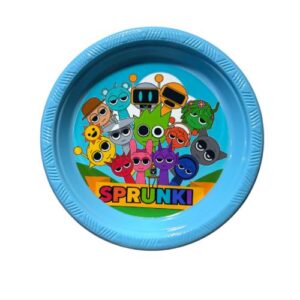 Pack 6 Platos Cotillón Cumpleaños Sprunki