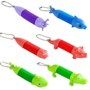 16 Juguetes Sensoriales Tubos Pop Acordeon Para Niños