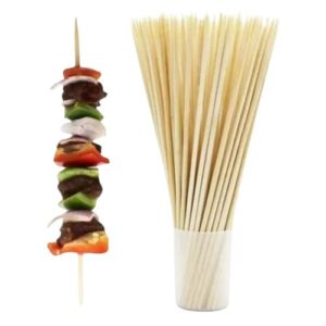 Palos De Brochetas Anchas 30 Cm X 50 Unidades