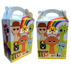 Pack 10 Cajitas Cotillon Y Cumpleaños Sprunki 15x20