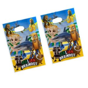 Pack 10 Bolsas Dulceras Cumpleaños Tralaleros Brainrot